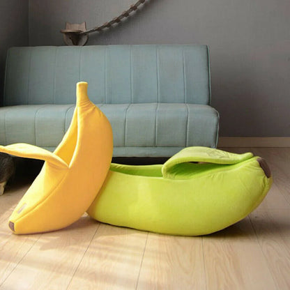 Banana Cat and Dog Bed for Small and Medium Sized Animals
