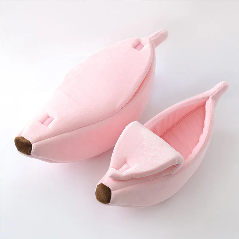 Banana Cat and Dog Bed for Small and Medium Sized Animals